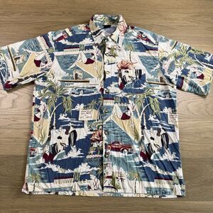 Vintage Bellagio Shirt Men XL Hawaiian Las Vegas Hotel Casino Alan Stuart